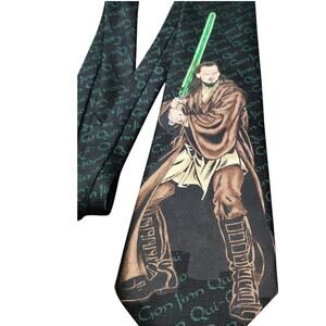 Star Wars Men's Neck Tie QUI-GON JINN Ralph Marlin Lucasfilm Novelty